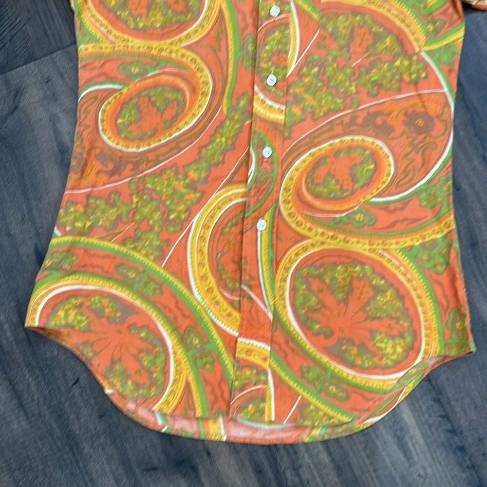 VINTAGE Brolly Male McGregor Paisley Shirt. Size small - Picture 4 of 8